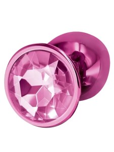 Pink metal butt plug- AT 1222-2